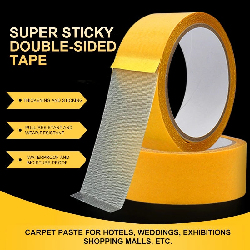 Double Sided Self Adhesive Fiberglass Cloth Strong Tape