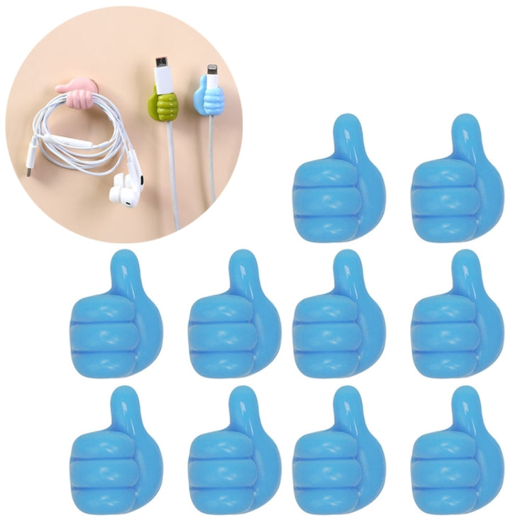 Multifunctional Mini Handy Organizer Hook, Silicone Thumb Hook Headphones Cable Manager (Pack Of 10)