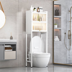Toilet Storage Cabinet, Over The Toilet Rack Shelf, Space Saving Bathroom Organizer
