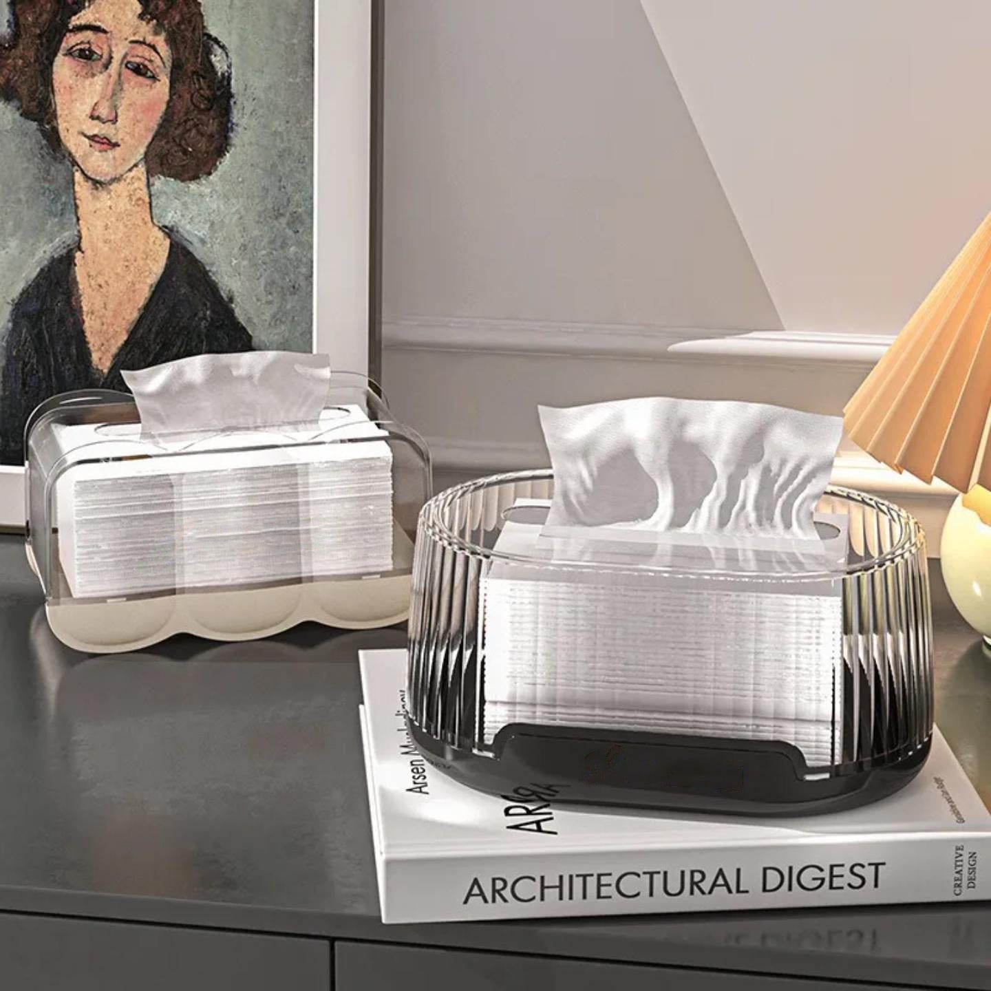 Transparent Tissue Box, Dustproof Tissue Holder for Home, Office Use