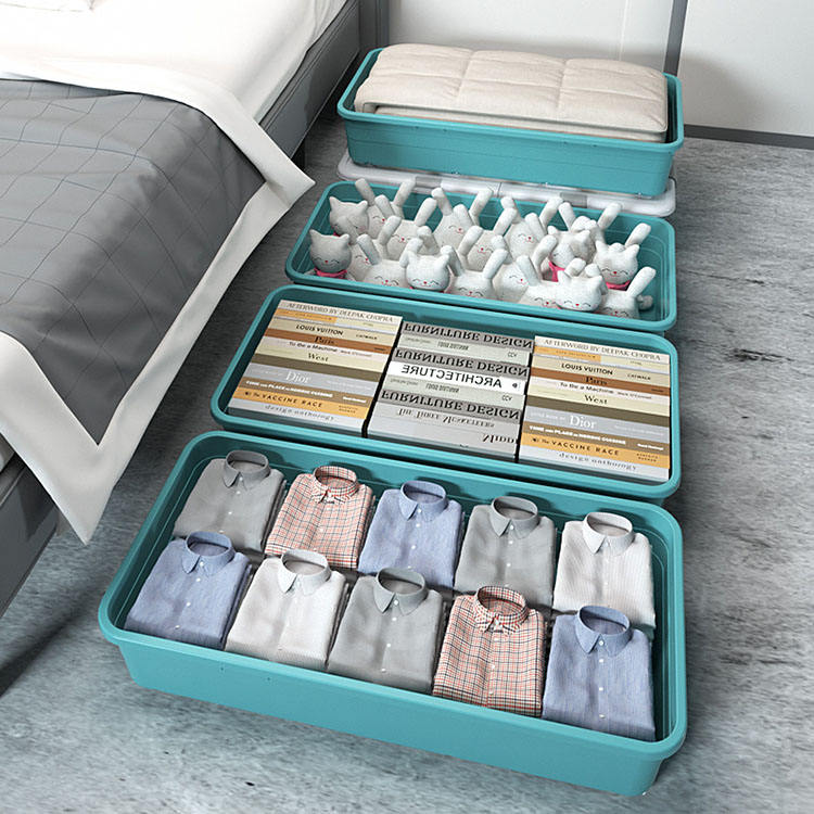 Underbed Storage Box Containers, Large Capacity Cloth Organizer Basket, Multi-Storage Box