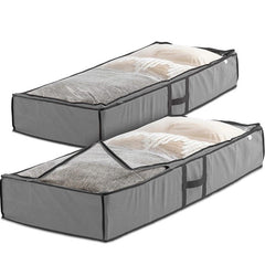Underbed Storage Organizer Bags For Blankets, Comforter, Clothing, Shoes