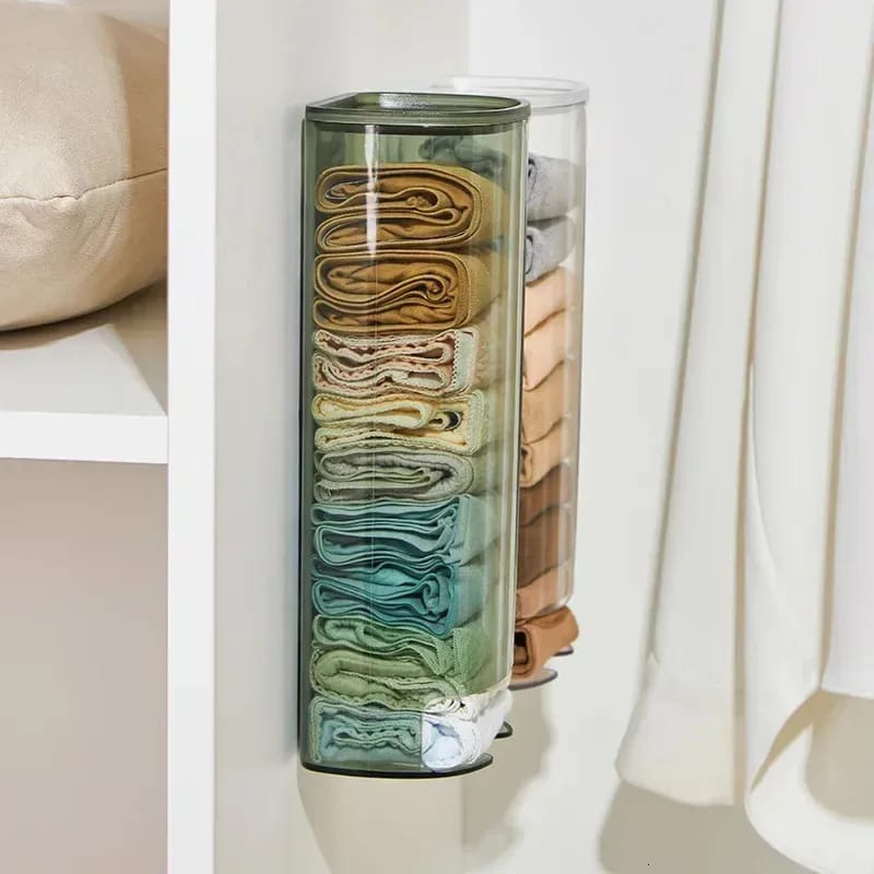 Wall-Mounted Undergarments Storage Box, Pull Out Storage Drawer Basket, Garbage Bag Organizer