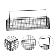 Wall Mounted Storage Basket – Hanging Shelf Rack for Kitchen & Bathroom