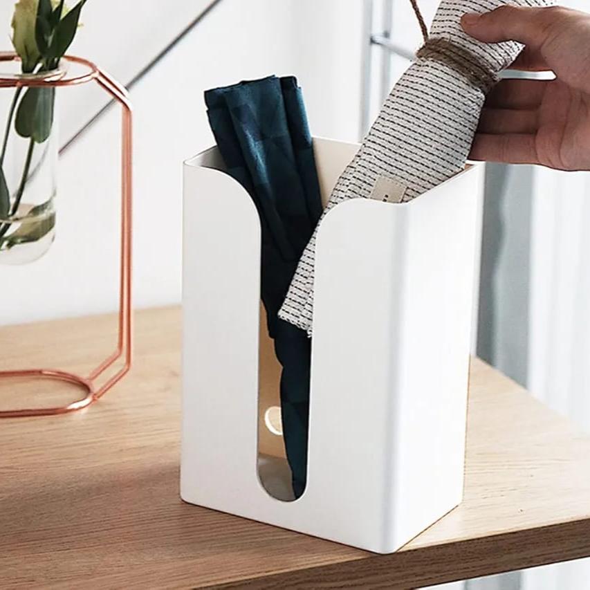 Wall Mounted Tissue Box Holder Dispenser Rack for Kitchen, Bathroom, Bedroom