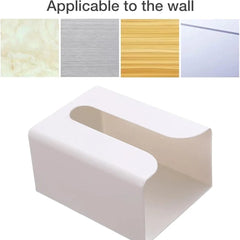 Wall Mounted Tissue Box Holder Dispenser Rack for Kitchen, Bathroom, Bedroom