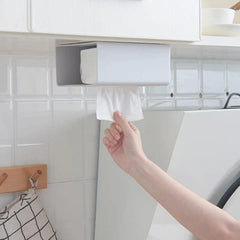 Wall Mounted Tissue Box Holder Dispenser Rack for Kitchen, Bathroom, Bedroom