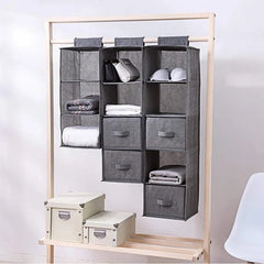 Wardrobe Clothes Storage Bags - Hanging Closet Organizer Shelf for Closet