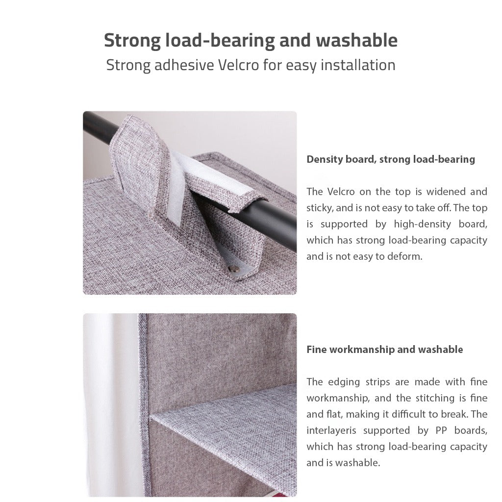 Wardrobe Clothes Storage Bags - Hanging Closet Organizer Shelf for Closet