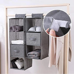 Wardrobe Clothes Storage Bags - Hanging Closet Organizer Shelf for Closet