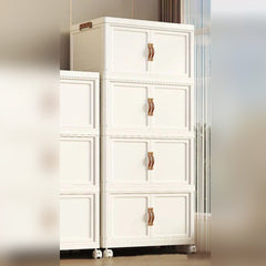 Wardrobe Storage Cabinet, Multi-purpose Shelf Rack, Household Closet Organizer Containers