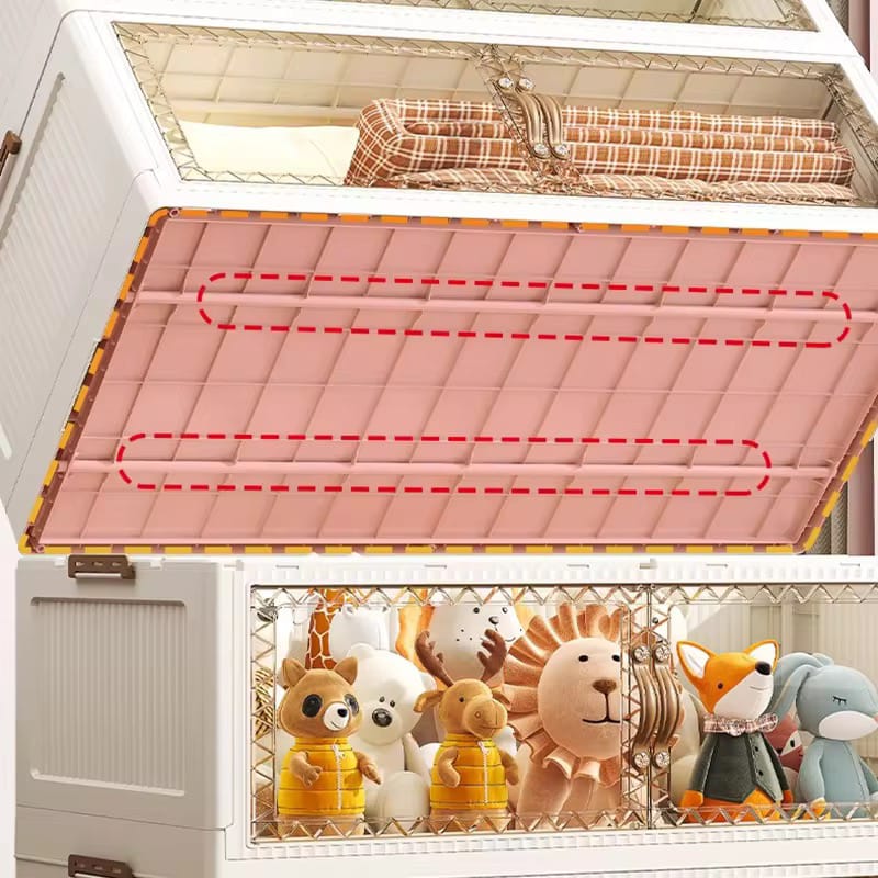 Wardrobe Storage Cabinet, Multi-purpose Shelf Rack, Household Closet Organizer Containers
