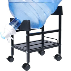 Water Jug Dispenser Stand, 5 Gallon Water Dispenser Holder with Bottle Valve, Bottom Shelf