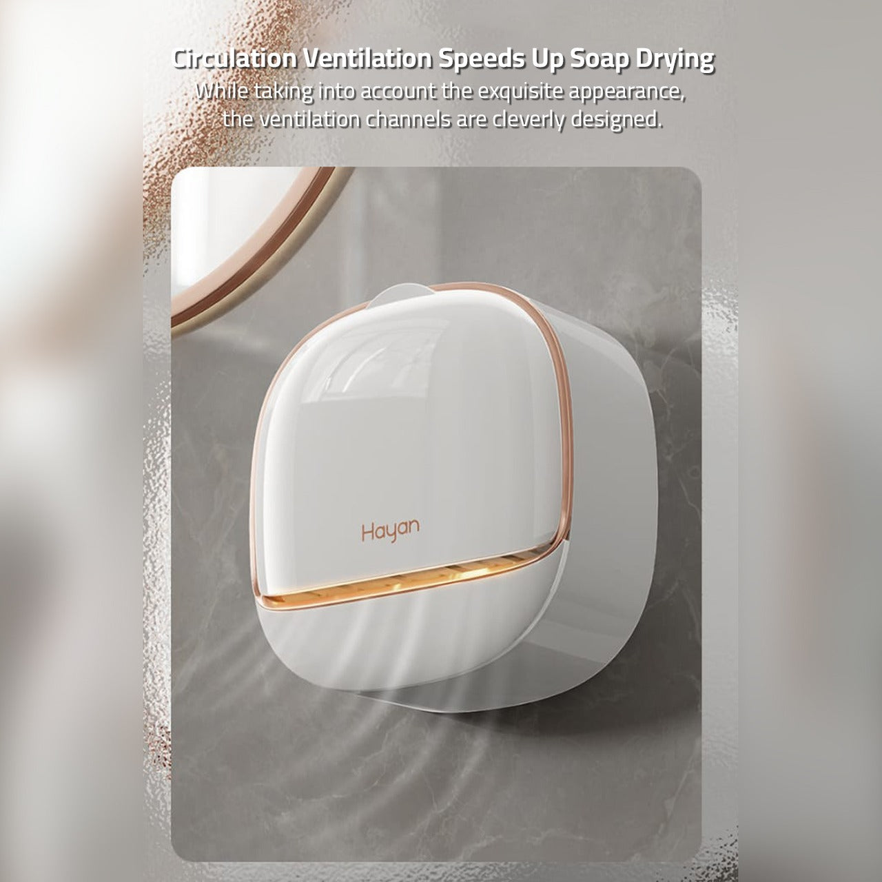 Drainable Wall Mounted Soap Box, Waterproof Soap Holder, Soap Dish Rack