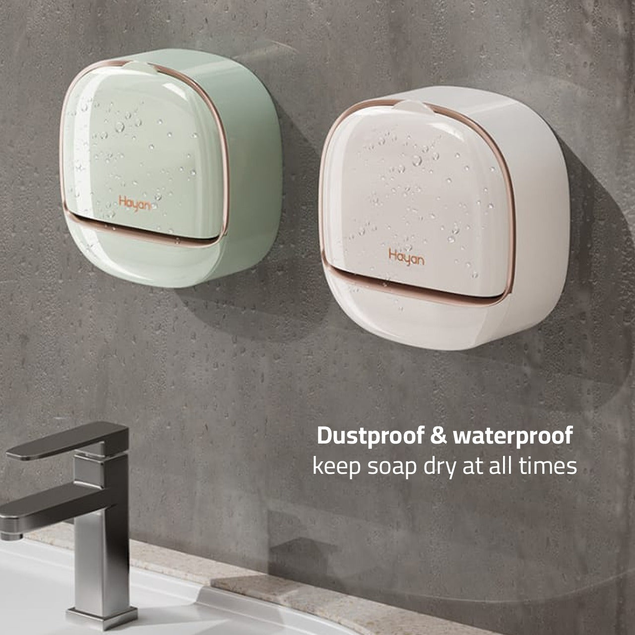 Drainable Wall Mounted Soap Box, Waterproof Soap Holder, Soap Dish Rack