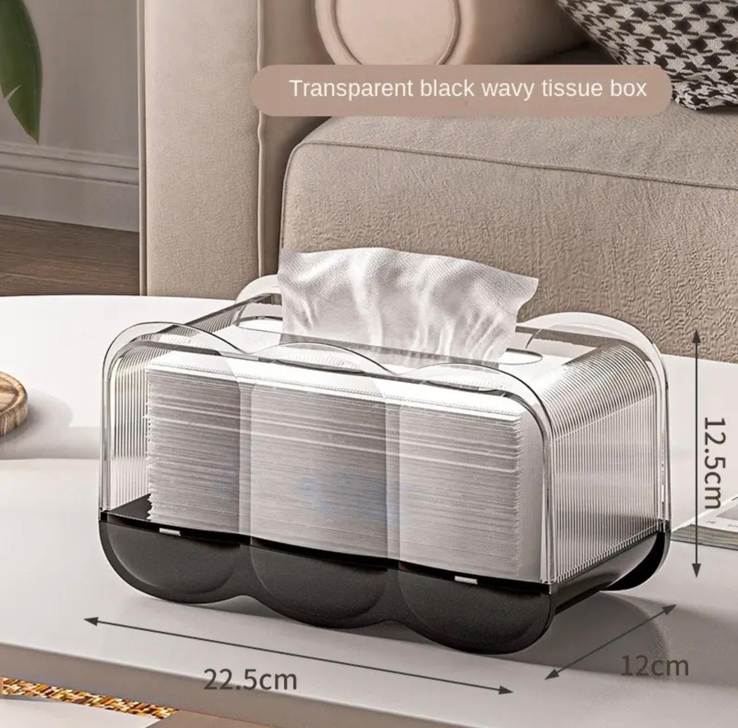 Transparent Tissue Box, Dustproof Tissue Holder for Home, Office Use
