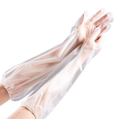 Household Cleaning Gloves, Disposable  Anti- Slip Wear Long Sleeve Glove, Oil-proof, 10 Pcs Waterproof Dishwashing Gloves
