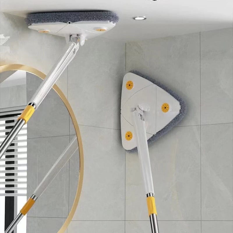 360° Rotatable Triangular Self-squeeze Telescopic Cleaning Mop