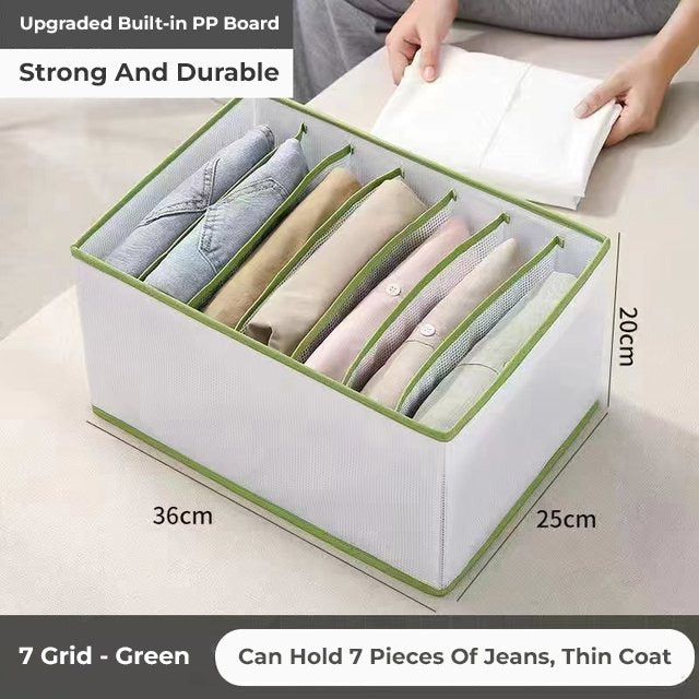 7 Grid Cloth Organizer Wardrobe Storage Box