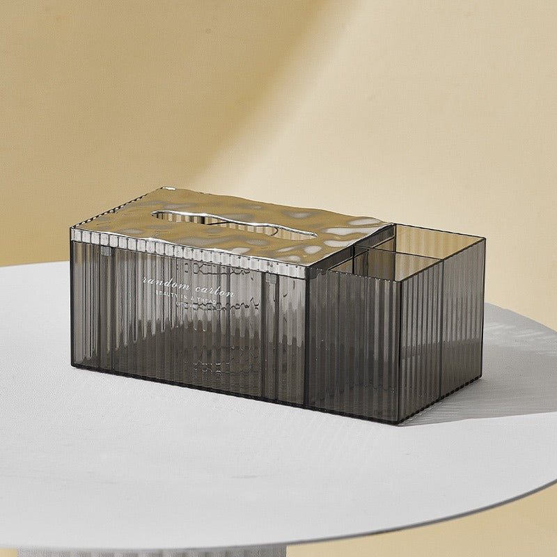 Auto Filling Retro Style Tissue Organizer with Storage Compartment