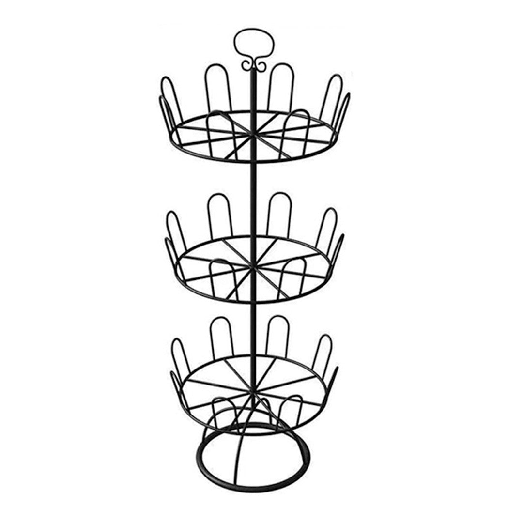 Shoe Rack Outdoor Balcony Iron Metal Rotary Slipper Rack Floor Type Multifunctional Shoe Rack