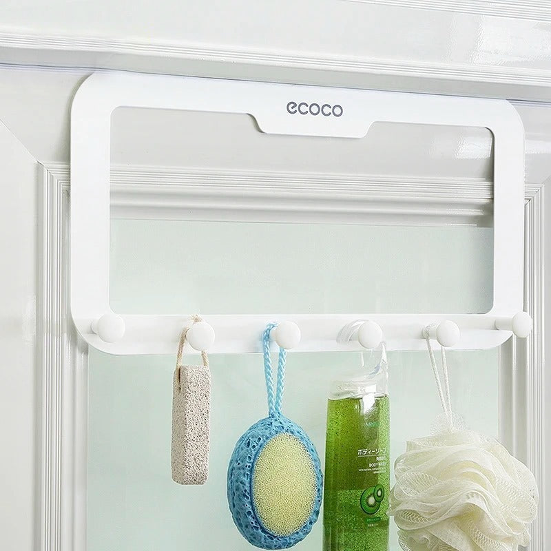 ECOCO Nail-free Stainless Steel Hook Cabinet Door Back Hanger