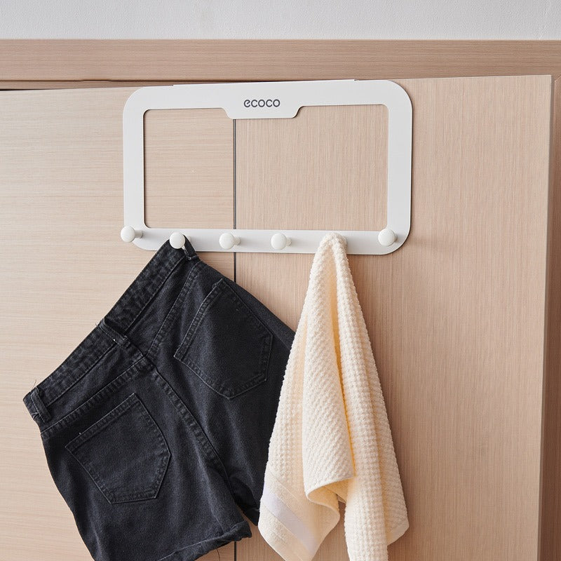 ECOCO Nail-free Stainless Steel Hook Cabinet Door Back Hanger