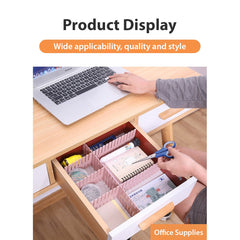 4Pcs Adjustable Drawer Dividers - Storage Organizer for Clothes, and Accessories