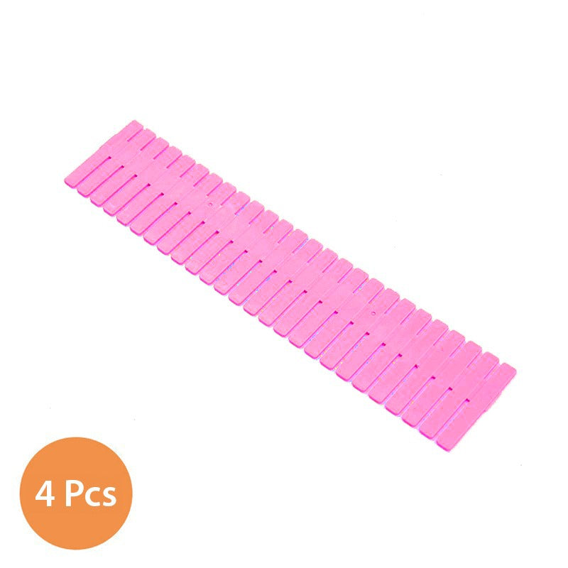 4Pcs Adjustable Drawer Dividers - Storage Organizer for Clothes, and Accessories