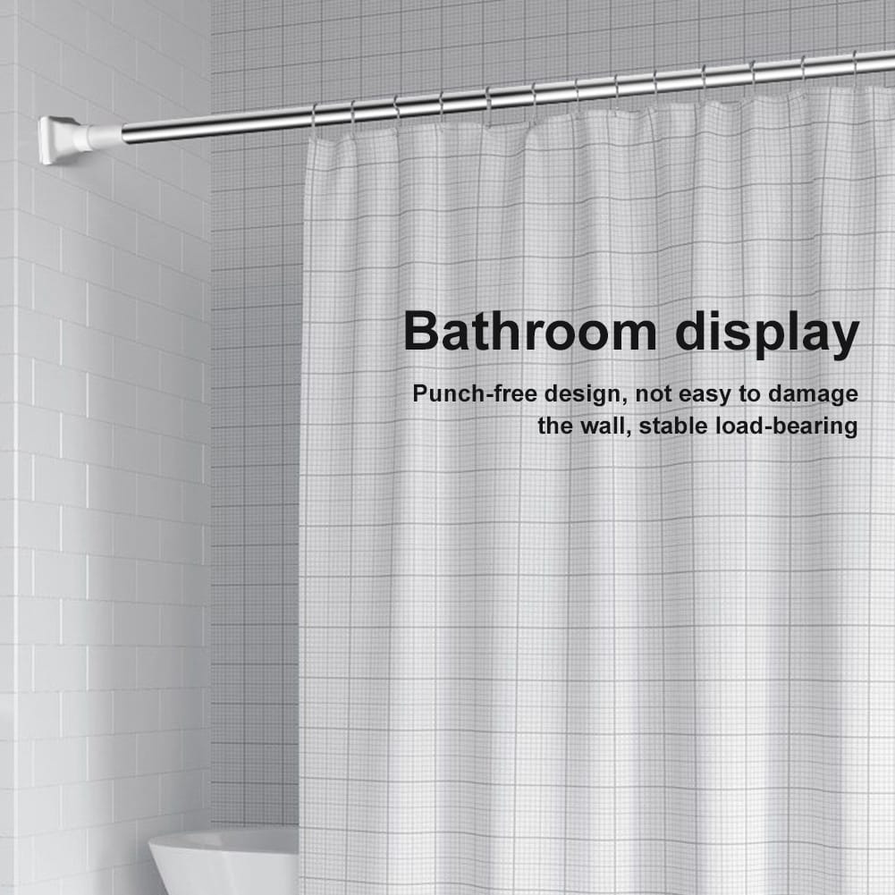 Adjustable Drill-Free Rod - Multi-Purpose Telescopic Curtain and Clothes Hanger Rod