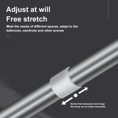 Adjustable Drill-Free Rod - Multi-Purpose Telescopic Curtain and Clothes Hanger Rod