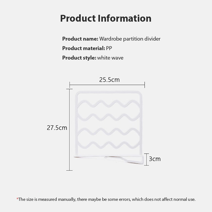 Multifunctional Wardrobe Separation Board - Shelf Dividers for Closet Organization [2 Pcs]