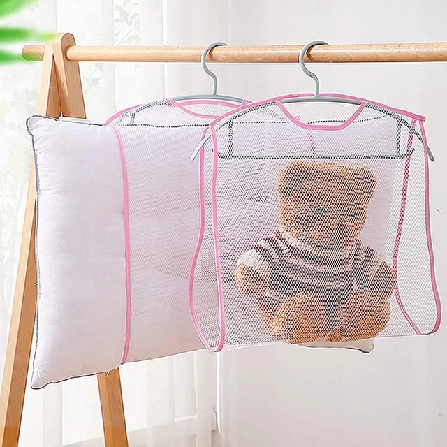Toy and Pillow Drying Net - 4Pcs Foldable Breathable Mesh Bag