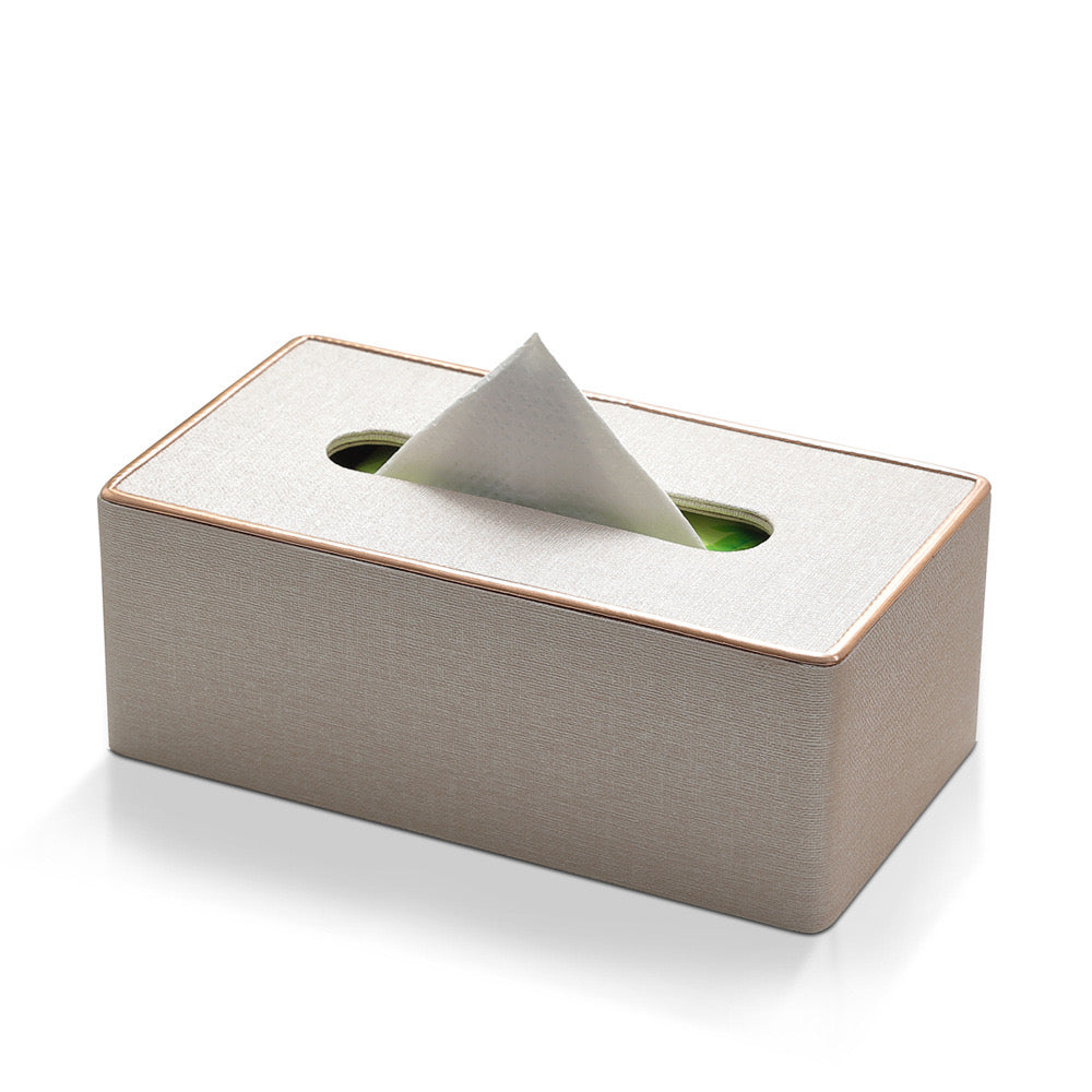 Rectangular Tissue Box Holder - Decorative Tissue Paper Dispenser for Home, Bedroom