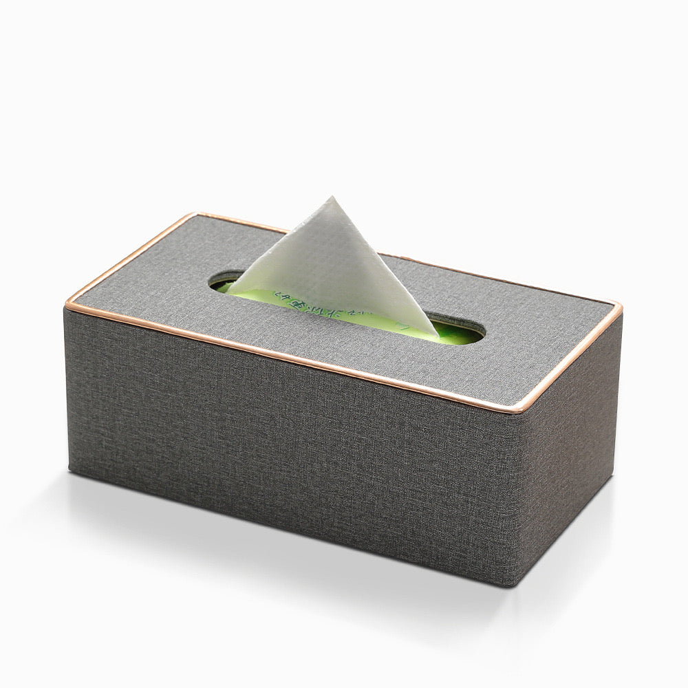 Rectangular Tissue Box Holder - Decorative Tissue Paper Dispenser for Home, Bedroom