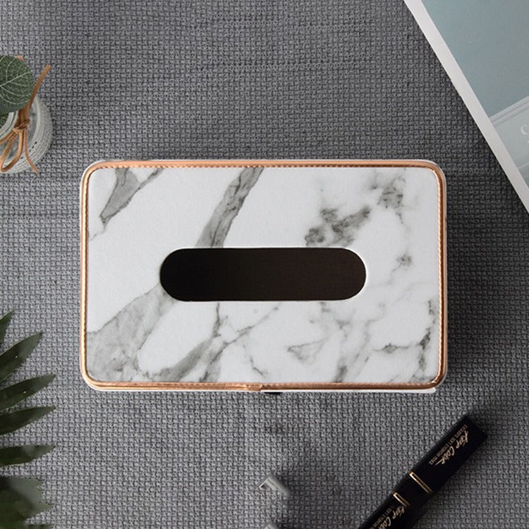 Rectangular Tissue Box Holder - Decorative Tissue Paper Dispenser for Home, Bedroom