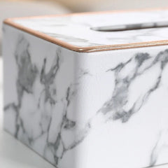 Rectangular Tissue Box Holder - Decorative Tissue Paper Dispenser for Home, Bedroom