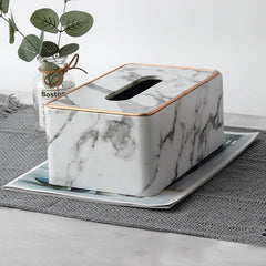Rectangular Tissue Box Holder - Decorative Tissue Paper Dispenser for Home, Bedroom