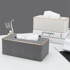Rectangular Tissue Box Holder - Decorative Tissue Paper Dispenser for Home, Bedroom