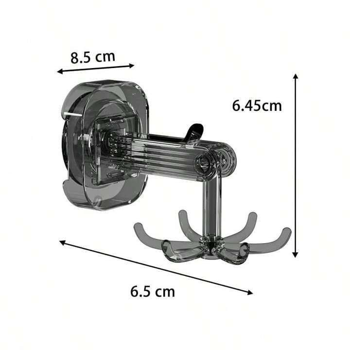 360° Rotatable Suction Cup Hook - Shower Organizer Hook for Bathroom, Kitchen