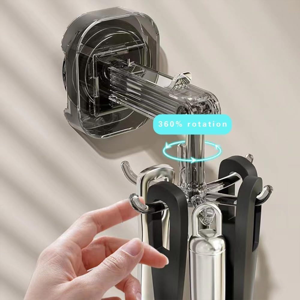 360° Rotatable Suction Cup Hook - Shower Organizer Hook for Bathroom, Kitchen