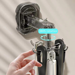 360° Rotatable Suction Cup Hook - Shower Organizer Hook for Bathroom, Kitchen
