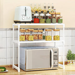 Double Layer Storage Rack, Kitchen Countertop Shelf Stand, Microwave Oven Stand
