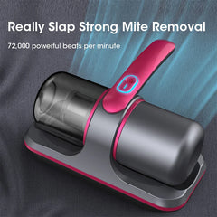 Wireless Vacuum Cleaner Dust Mite Remover, UV Mattress Bed Pet Hair Pillows Sofas Carpets Individual Filter Element