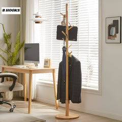 Wooden Cloth Hanger Stand, Coat Rack Garment Hanger
