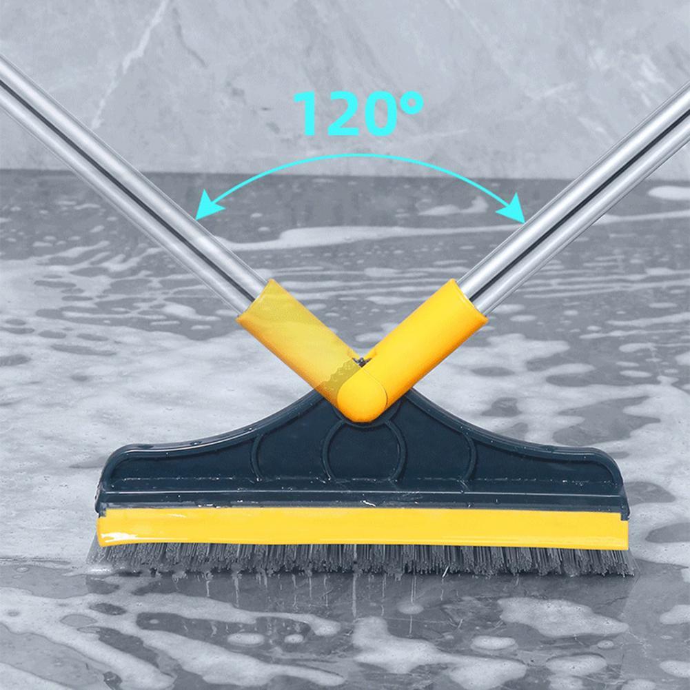 2in1 Floor Scrub Brush with Wiper