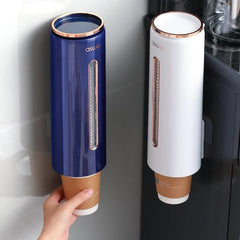 Automatic Cup Dispenser Holder Wall Mounted Disposable Cup Storage