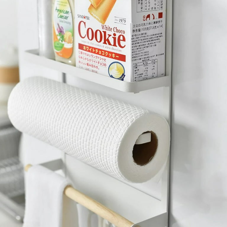 Magnetic Refrigerator Fridge Sidewall Storage Rack Shelf, Multi-use Kitchen Organizer