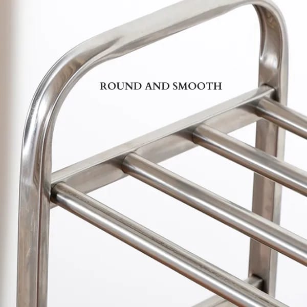 Multi-Layer Stainless Steel Shoes Rack - Space-Saving Shoe Cabinet Shelf