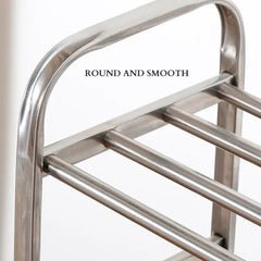 Multi-Layer Stainless Steel Shoes Rack - Space-Saving Shoe Cabinet Shelf